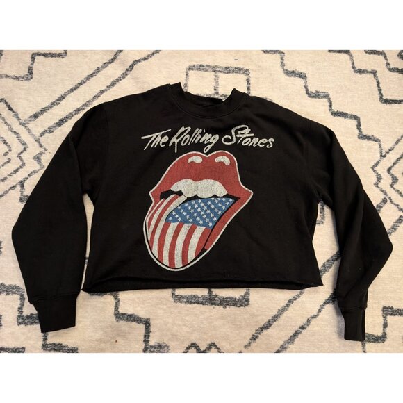The rolling stones Cropped Sweatshirt Size Small - Picture 1 of 3